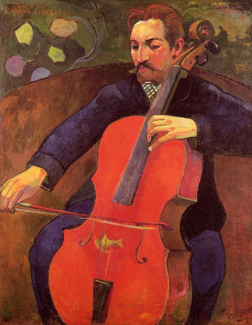 The Cellist. Portrait of Upaupa Scheklud 1894